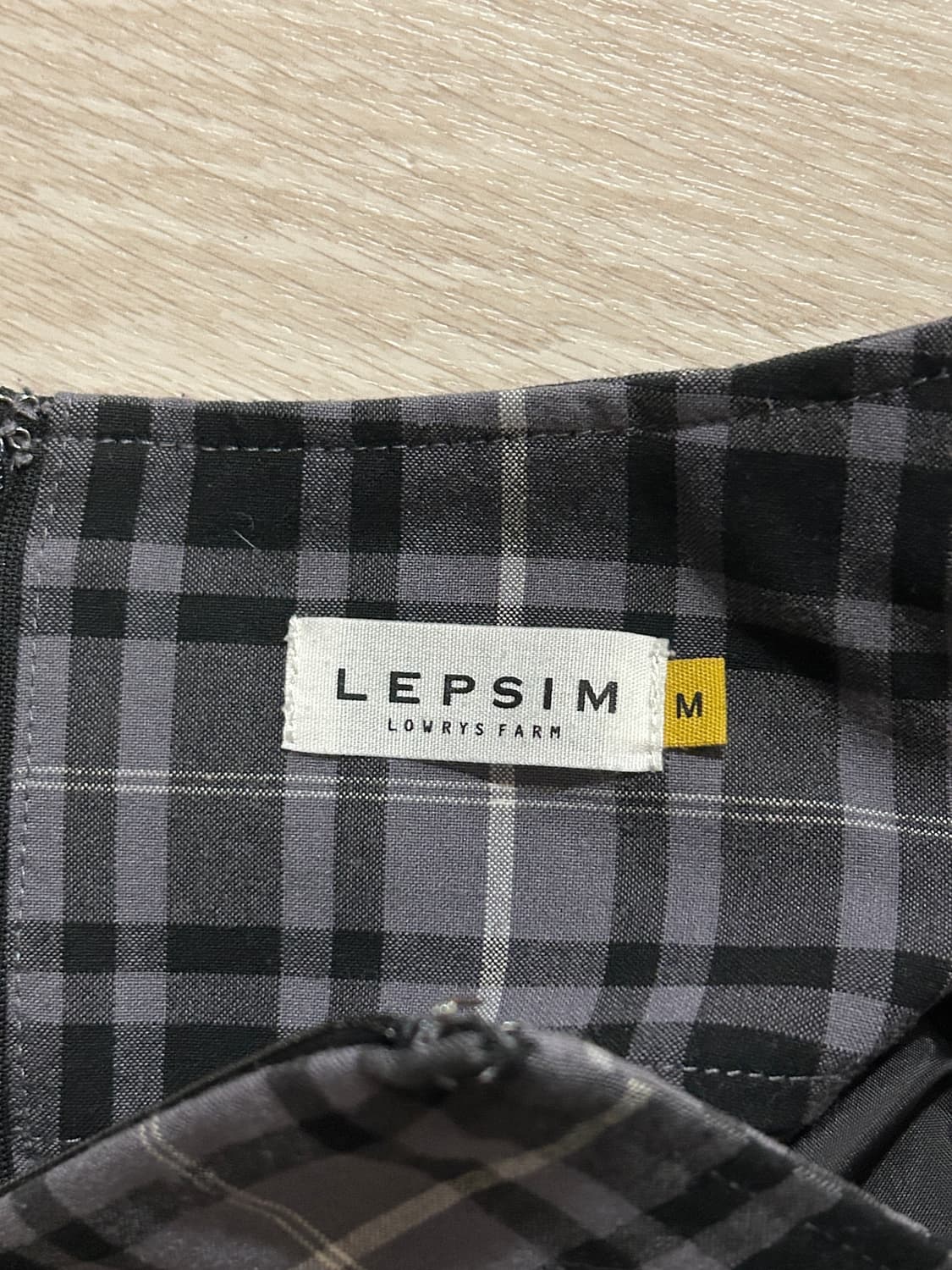 렙심 체크 플레어 스커트 상품이미지4