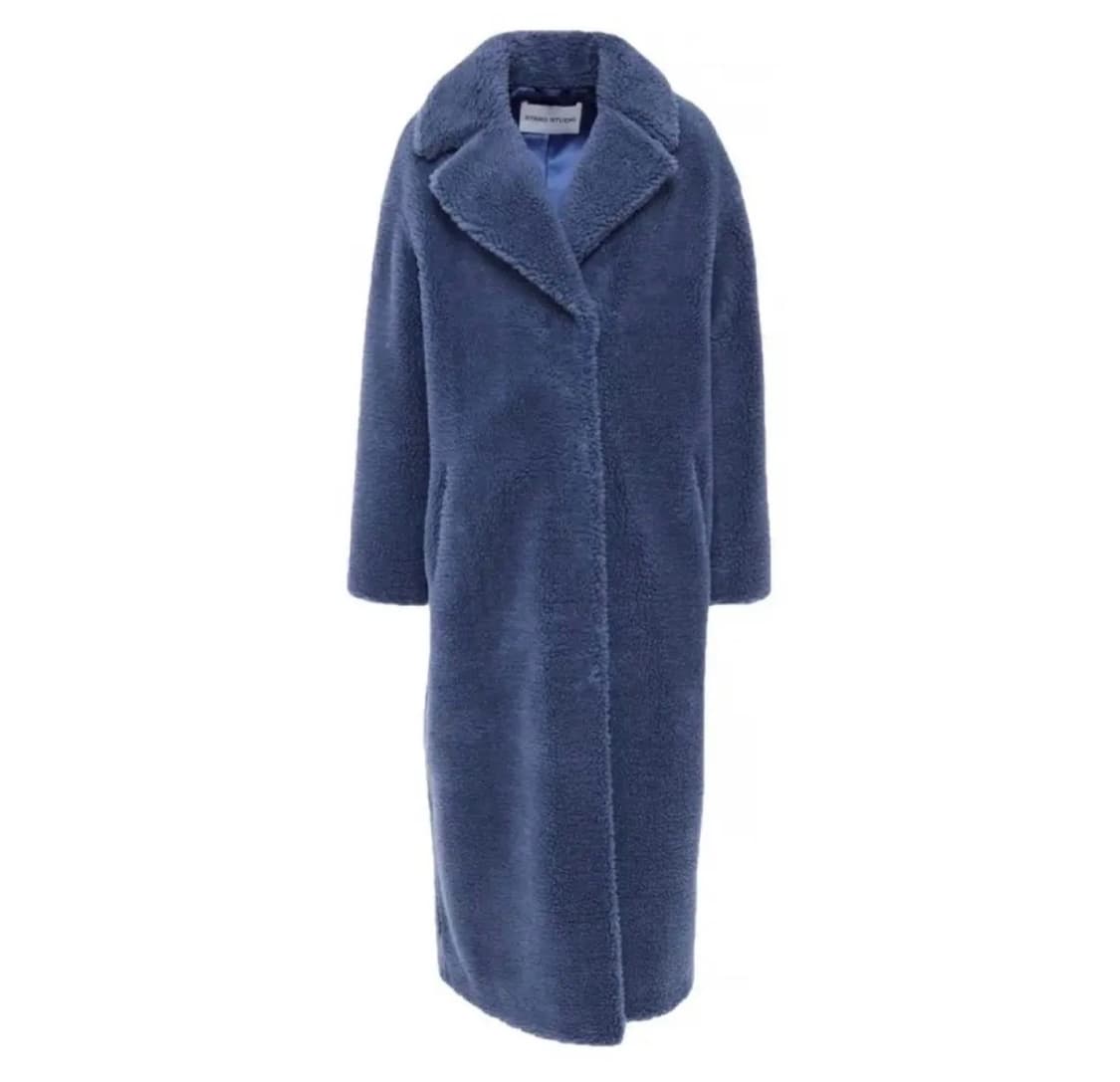 Stand studio 따뜻한 블루 코쿤 롱코트 상품이미지4