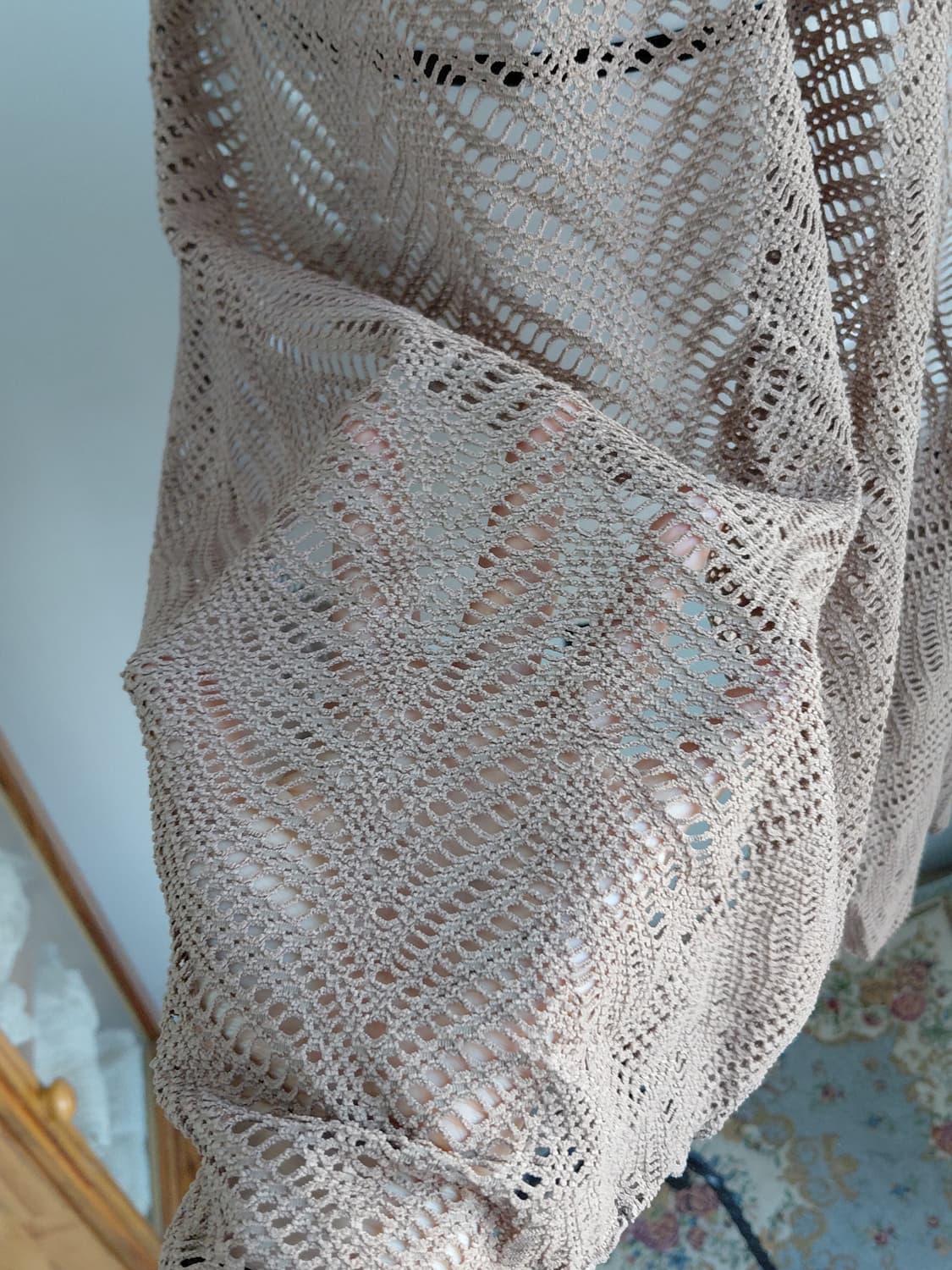 [히피룩] 브라운 튜브탑 레이스 캉캉 원피스 상품이미지2