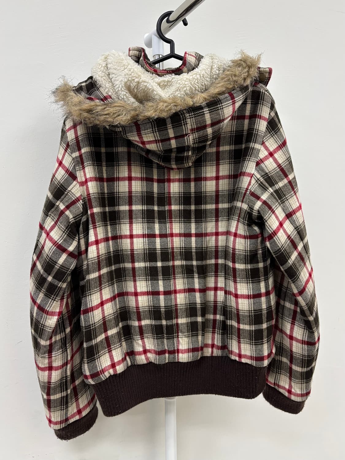 빈티지 체크 하이넥 점퍼 자켓 상품이미지9