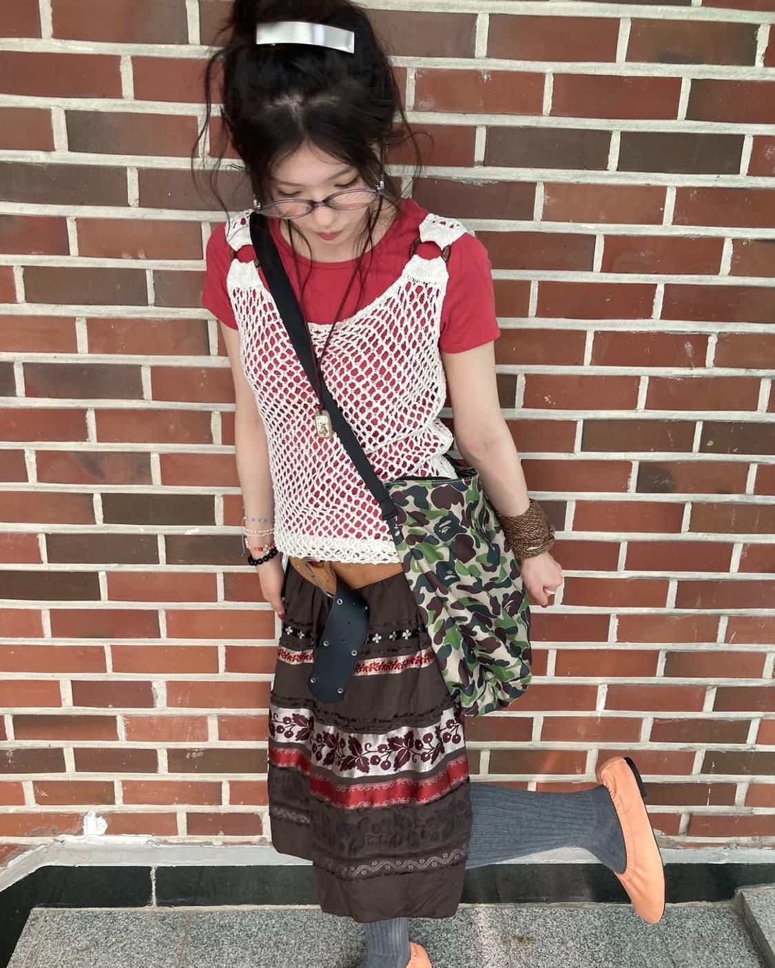 홍로사과 모리걸 빈티지 코디세크 3pcs 상품이미지4