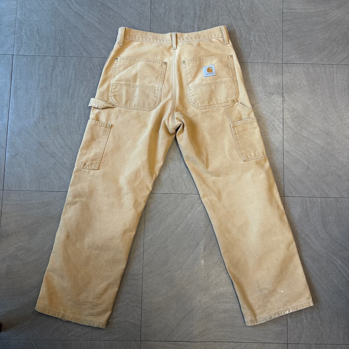 칼하트 정품 베이지 더블니 팬츠 상품이미지6