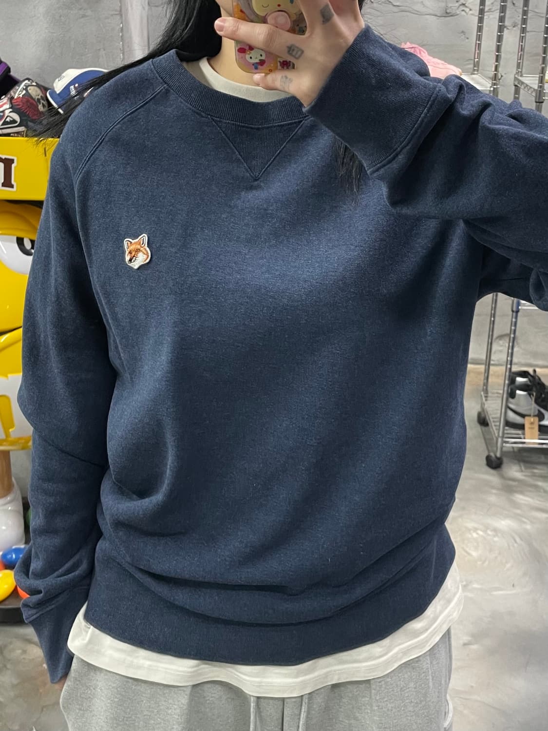 메종키츠네 폭스 헤드 스웻셔츠 상품이미지8