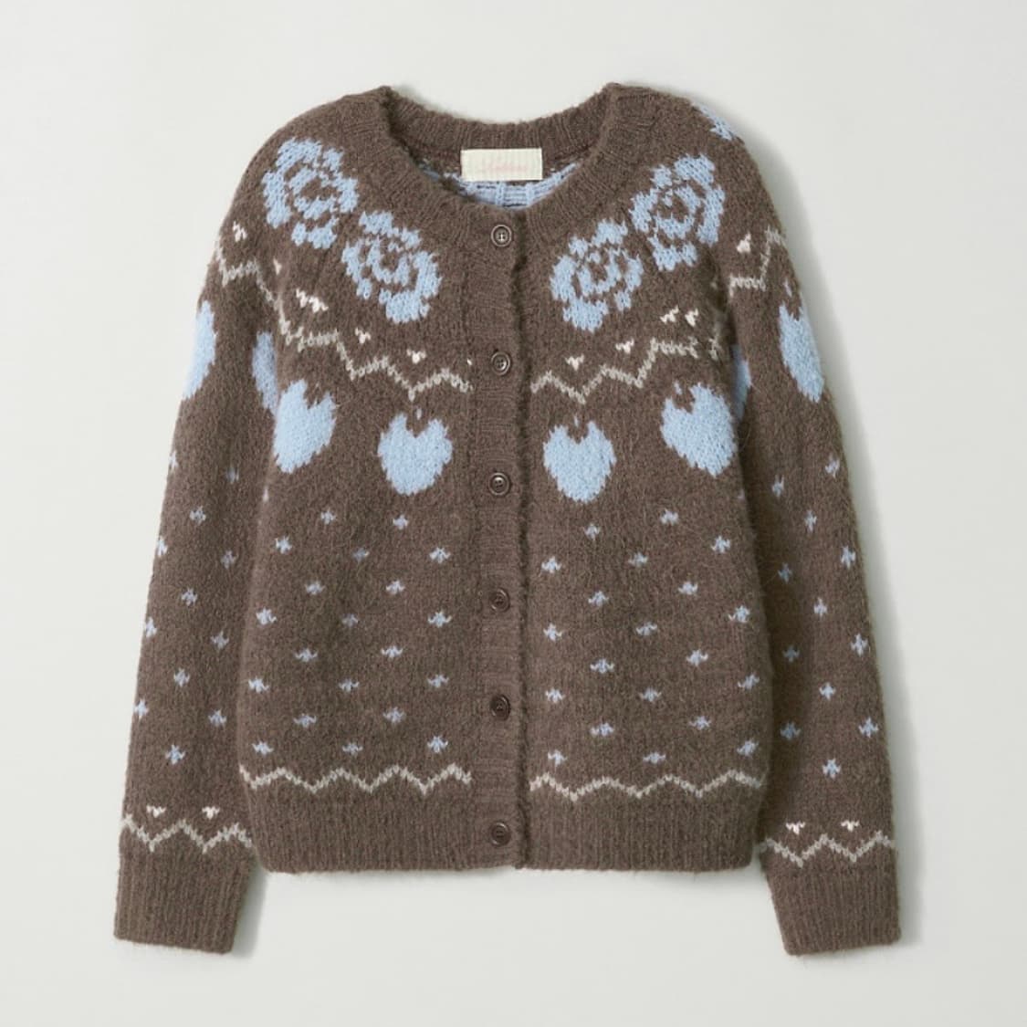 레테라 Alpaca Wool Nordic Knit Cardigan 상품이미지1