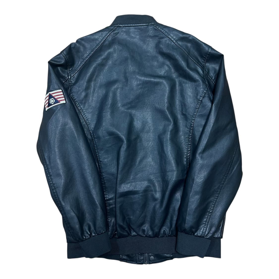 ✨ (바배) 빈티지 패치 레더 블루종 자켓  상품이미지2