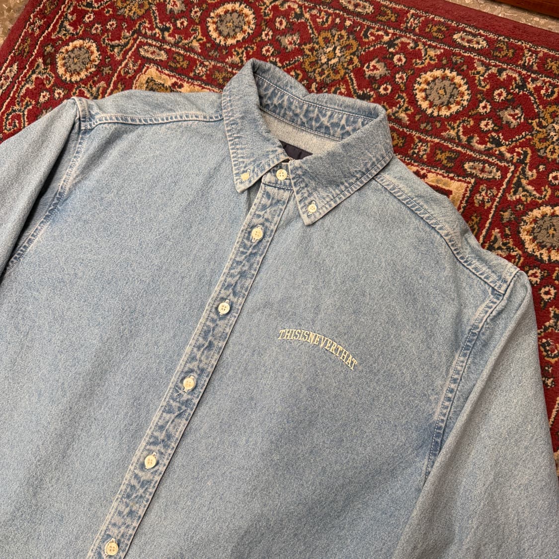 디스이즈네버뎃 데님 셔츠 [ 100-105 ] 상품이미지2