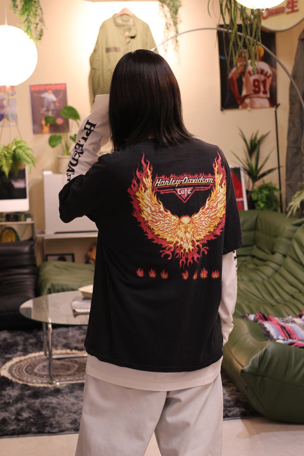 90sUSA  Harley-Davidson Cafe T-shirt 상품이미지2