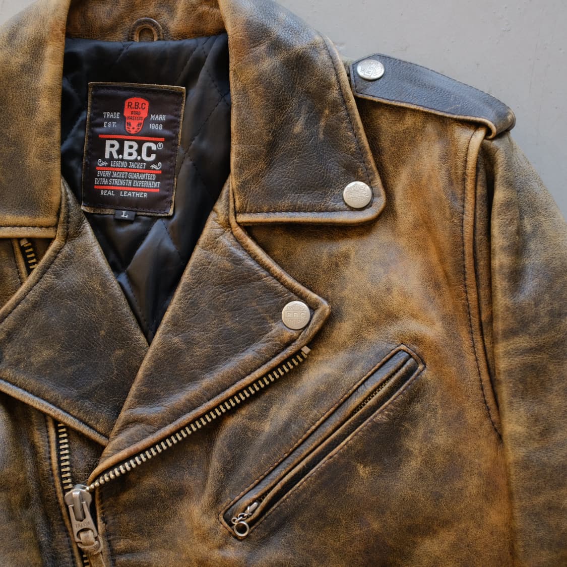 1980's R.B.C Road Masters Leather Jacket 상품이미지5