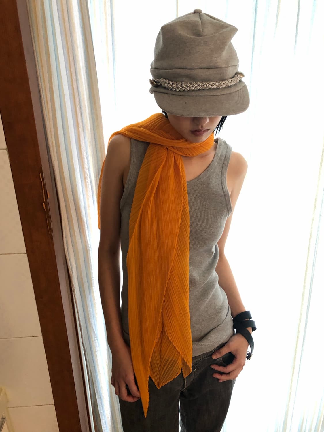 pleats please scarf / grade A / 가로 150  상품이미지7