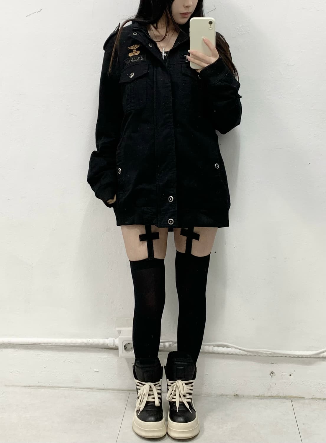 y2k U.S ARMY 블랙 자켓 상품이미지3