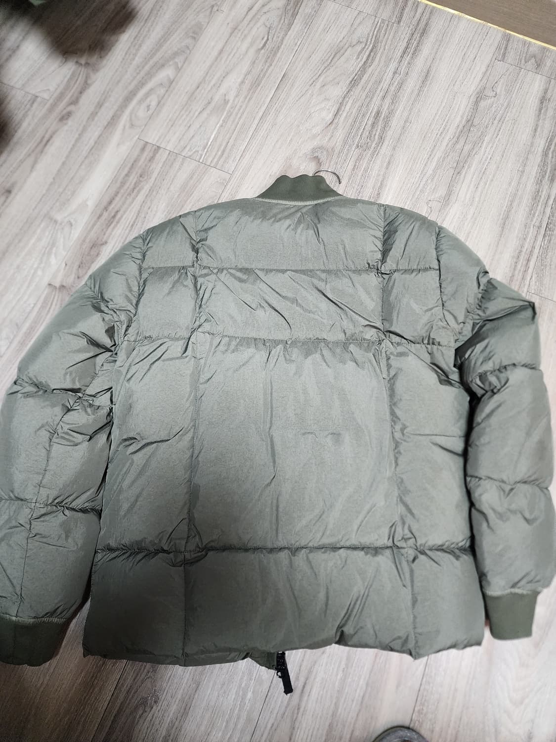 [M]스톤아일랜드/19FW크링클랩스 버머 숏 다운패딩 카키 상품이미지3