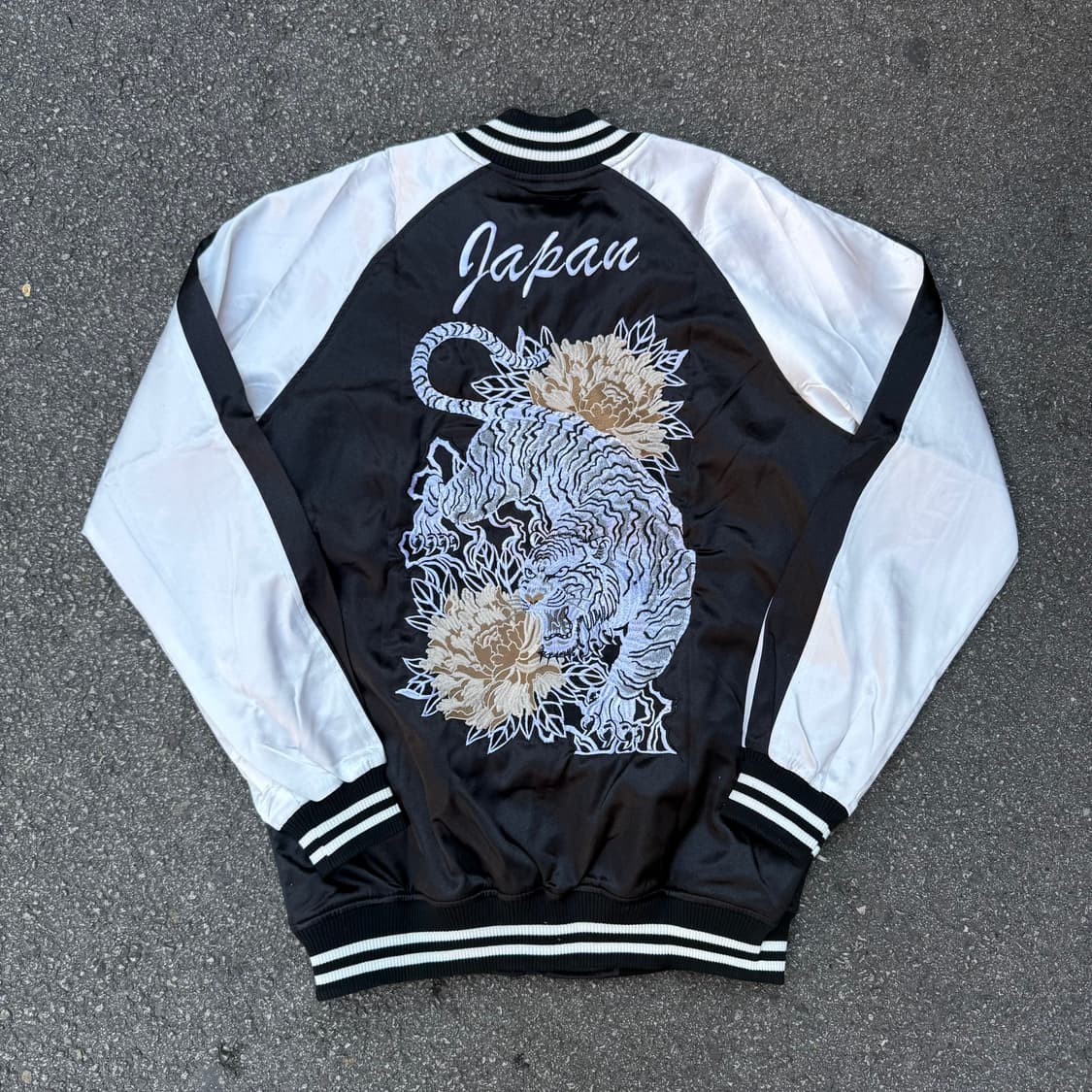 자수 백호 스카잔 블랙 상품이미지1