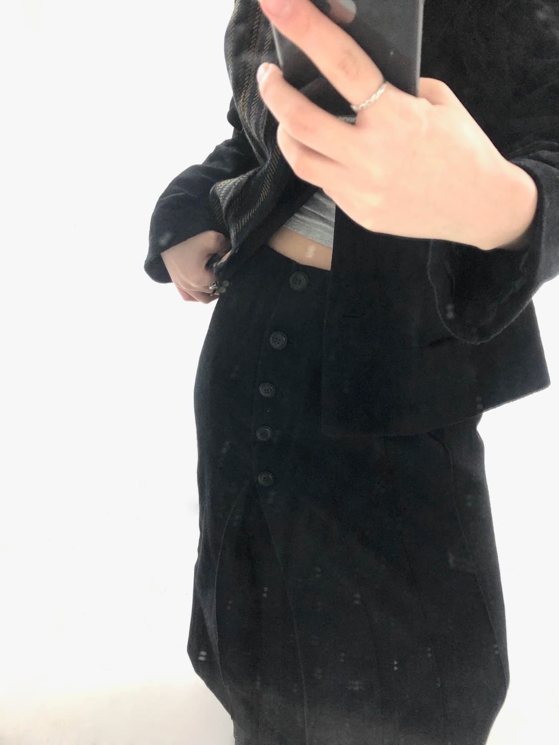 Five-Button Long Wrap Skirt  상품이미지2