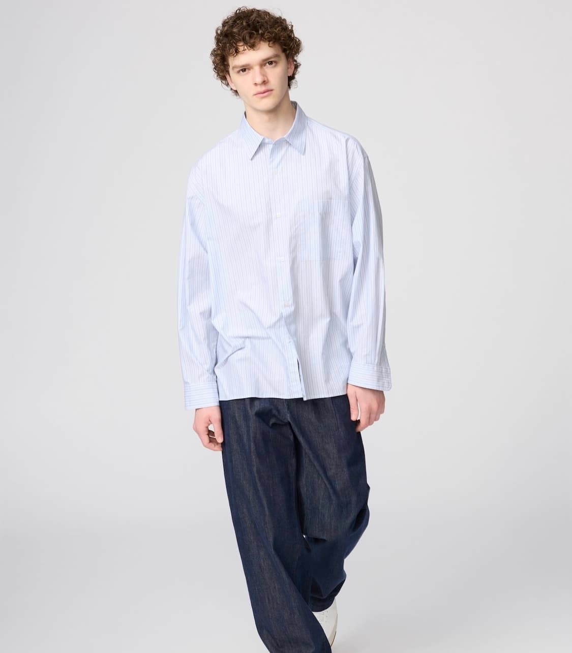 유니클로 브로드클로스오버사이즈셔츠 상품이미지2