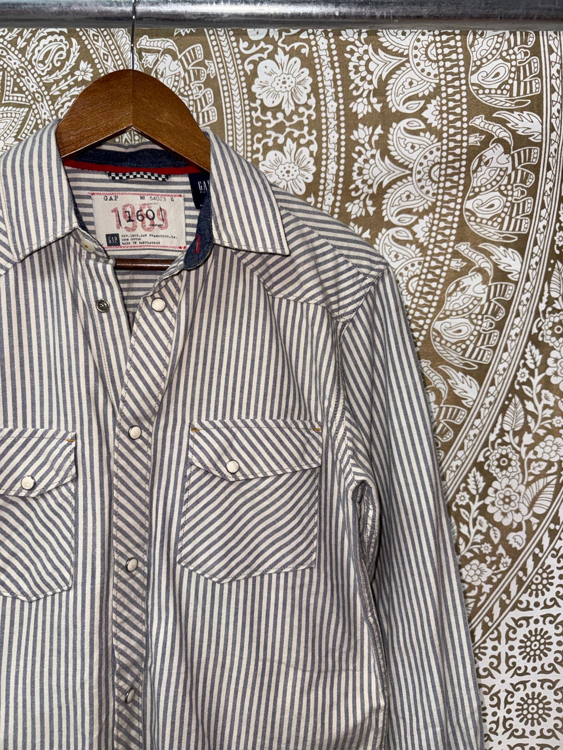 Gap 갭 빈티지 여성 스트라이프 투포켓 셔츠  상품이미지4