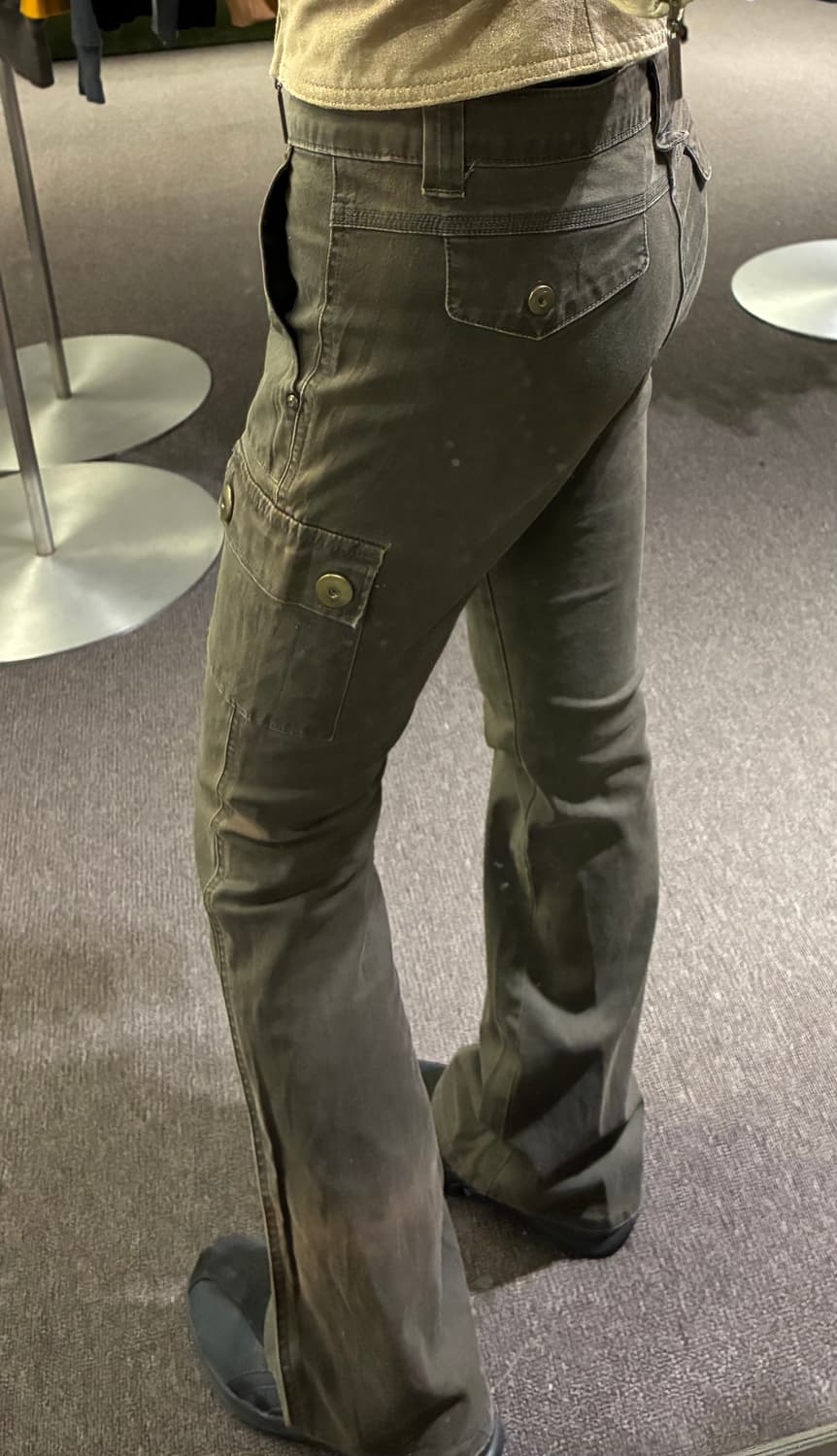 M)Japanese vintage 여성 부츠컷 팬츠 상품이미지4