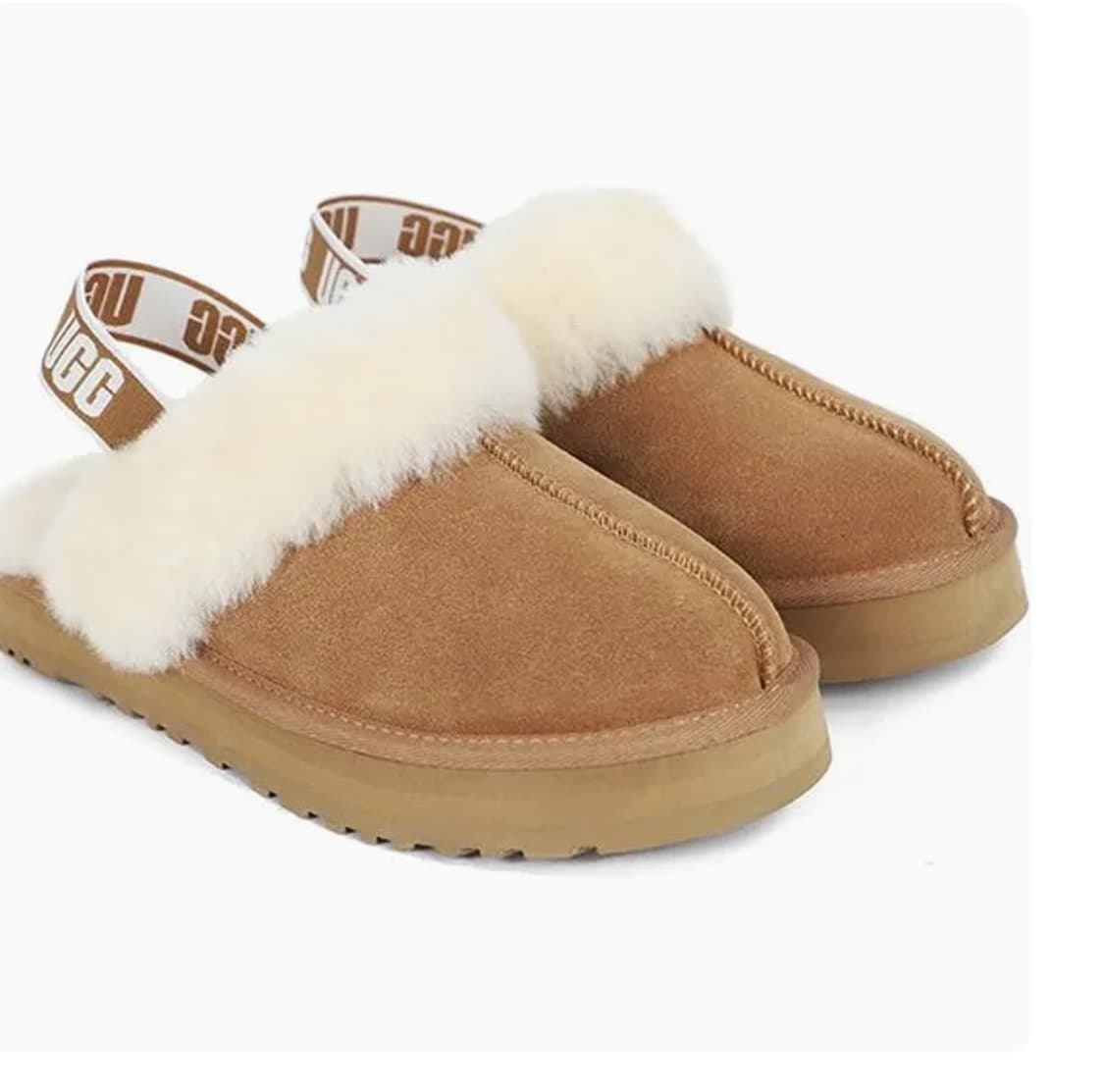 어그 UGG 키즈 펀케트 슬라이드 체스트넛 (1130395K-CHE) 상품이미지1