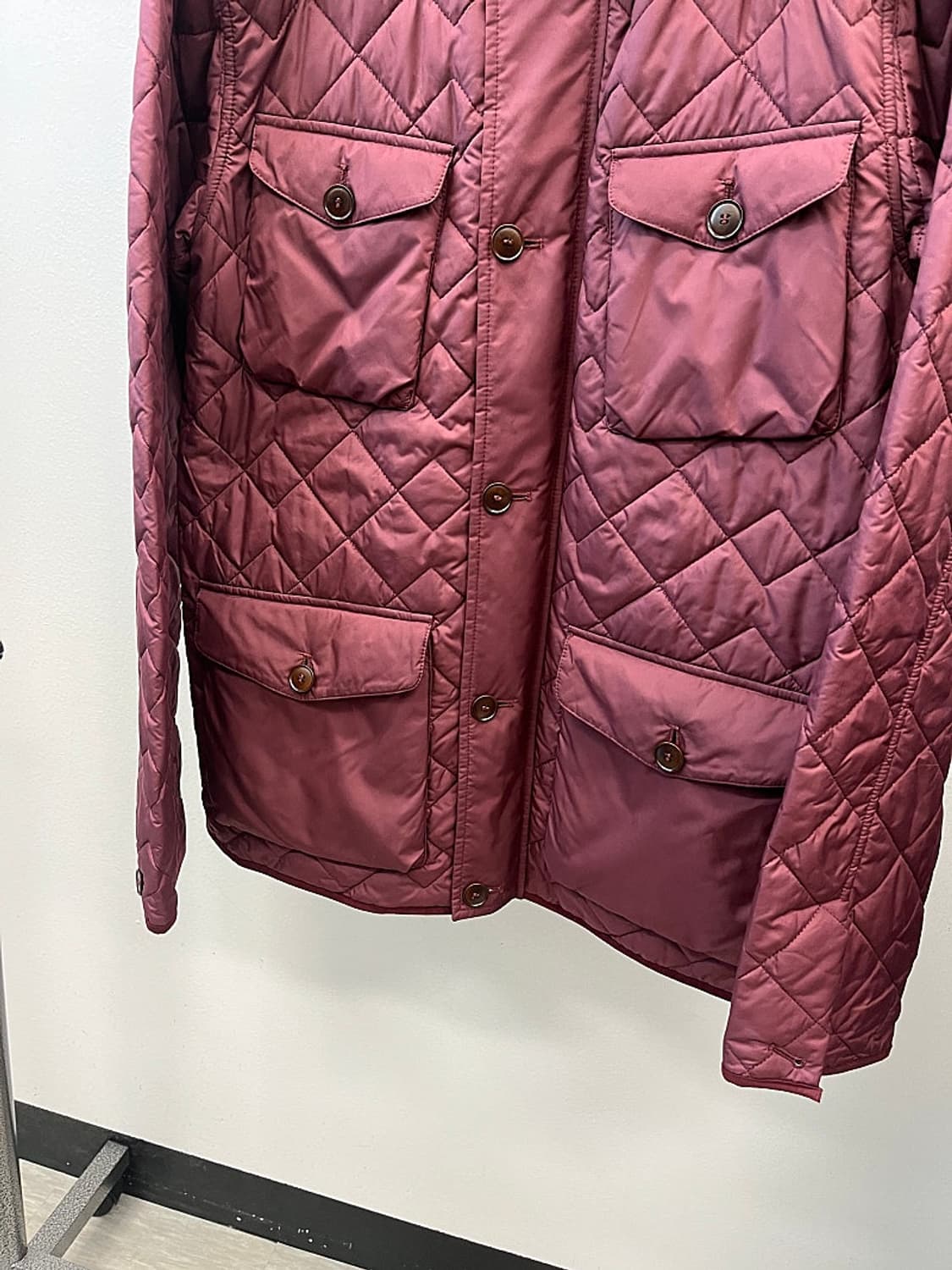 105) 던힐 버건디 누빔자켓  상품이미지4