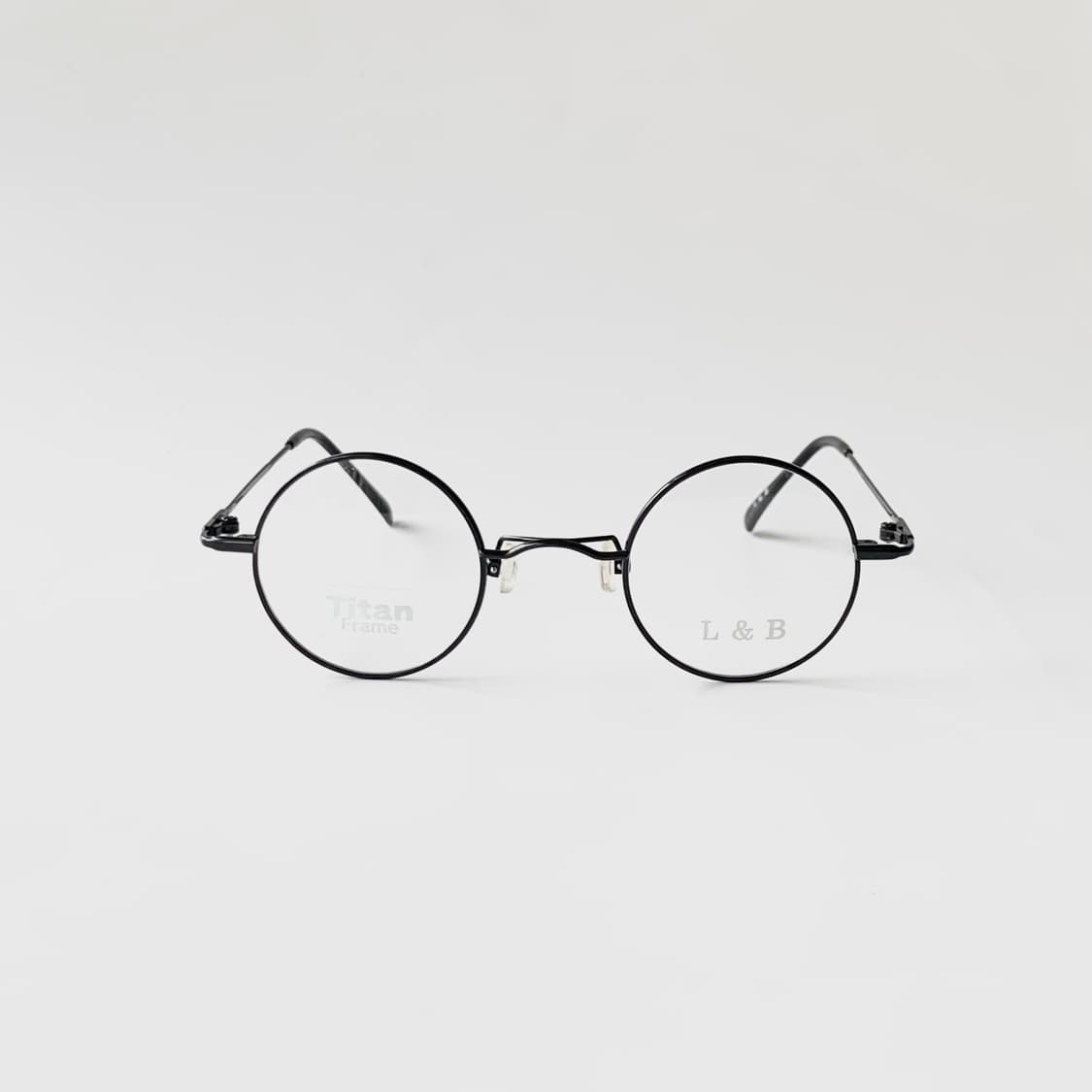 898 블랙 티탄 라운드 메탈 투웨이 안경 선글라스 Y2K 슬림 초경량 상품이미지6