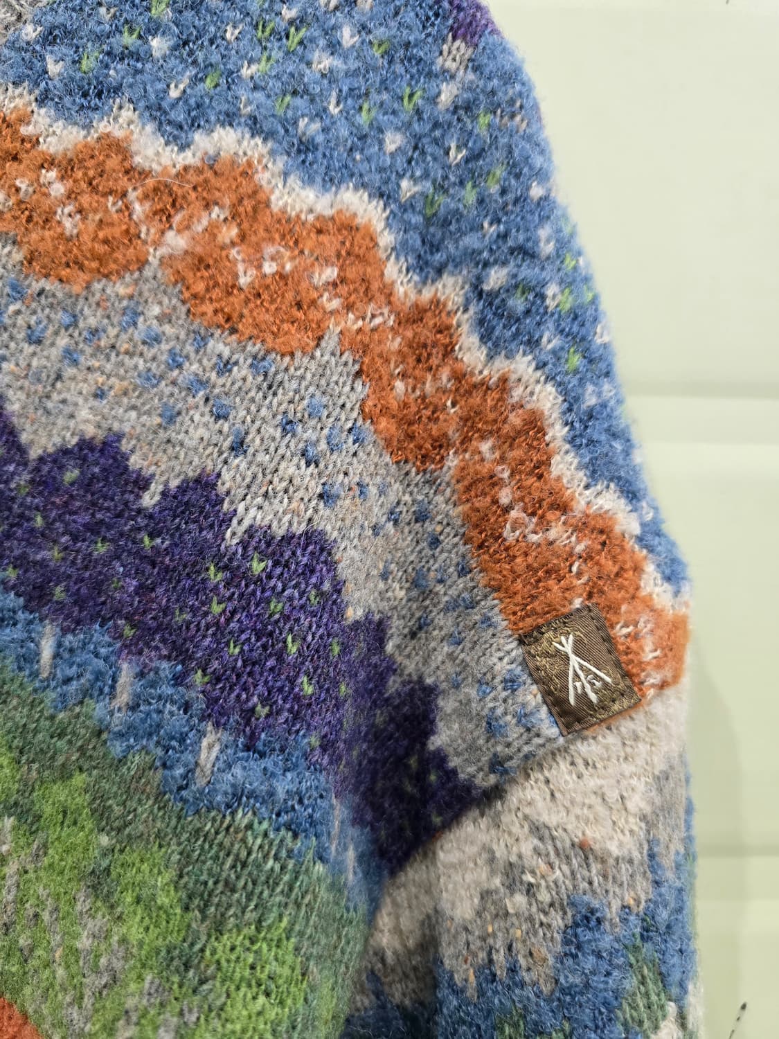 써스데이 아일랜드 빈티지 패턴 니트 S 상품이미지8