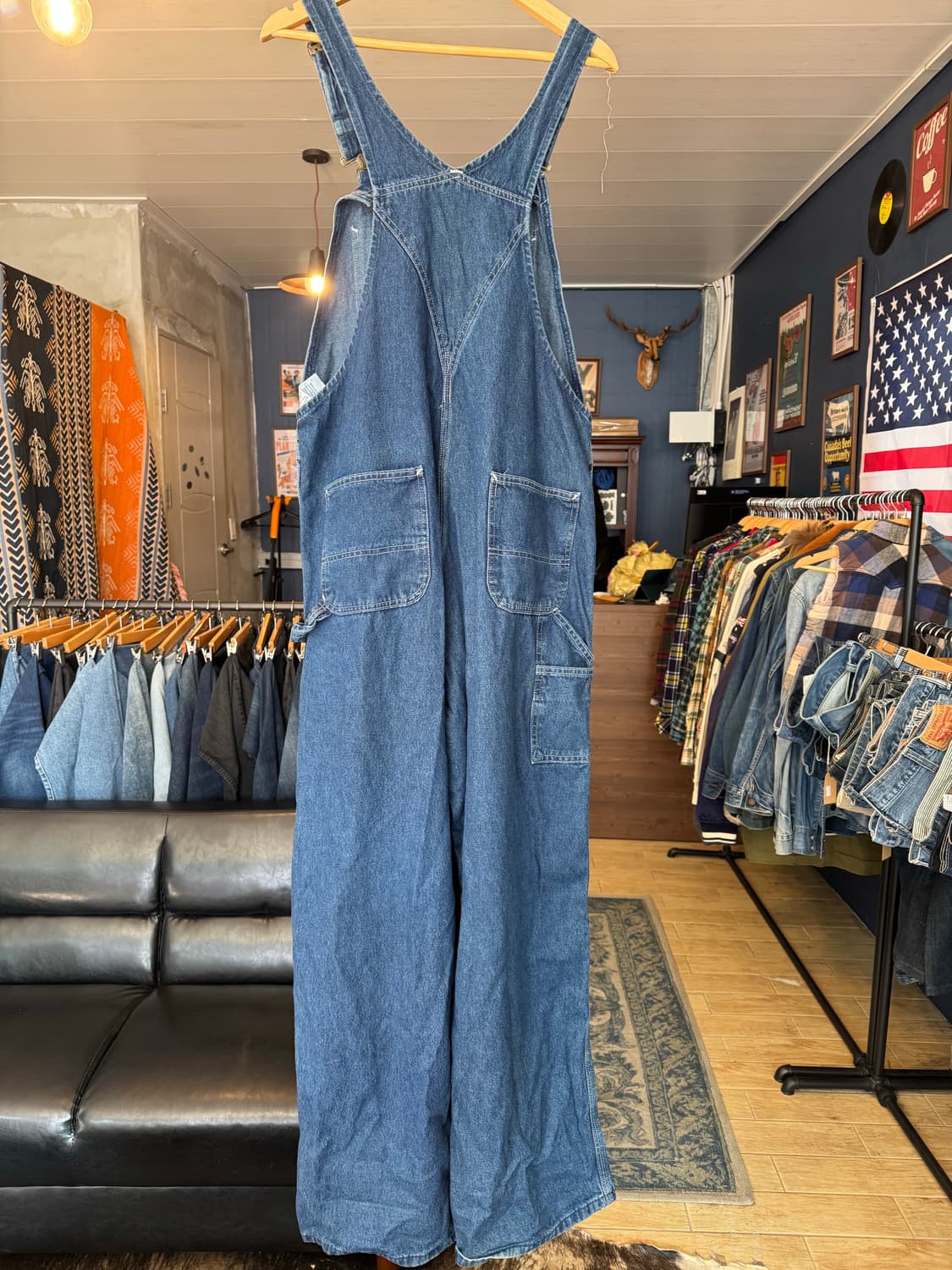 칼하트 오버롤 멜빵 데님 40x32 상품이미지3