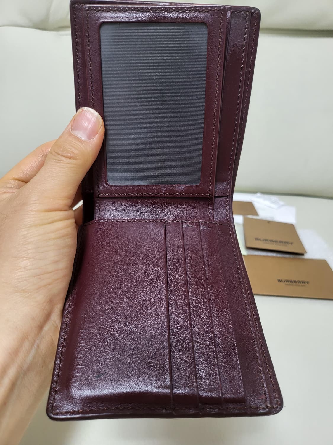 버버리 반지갑 정품  상품이미지8