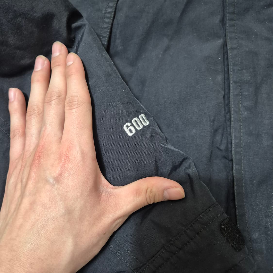 노스페이스 600 사이드포켓 후드 바람막이 경량패딩 자켓 S(90) 상품이미지5