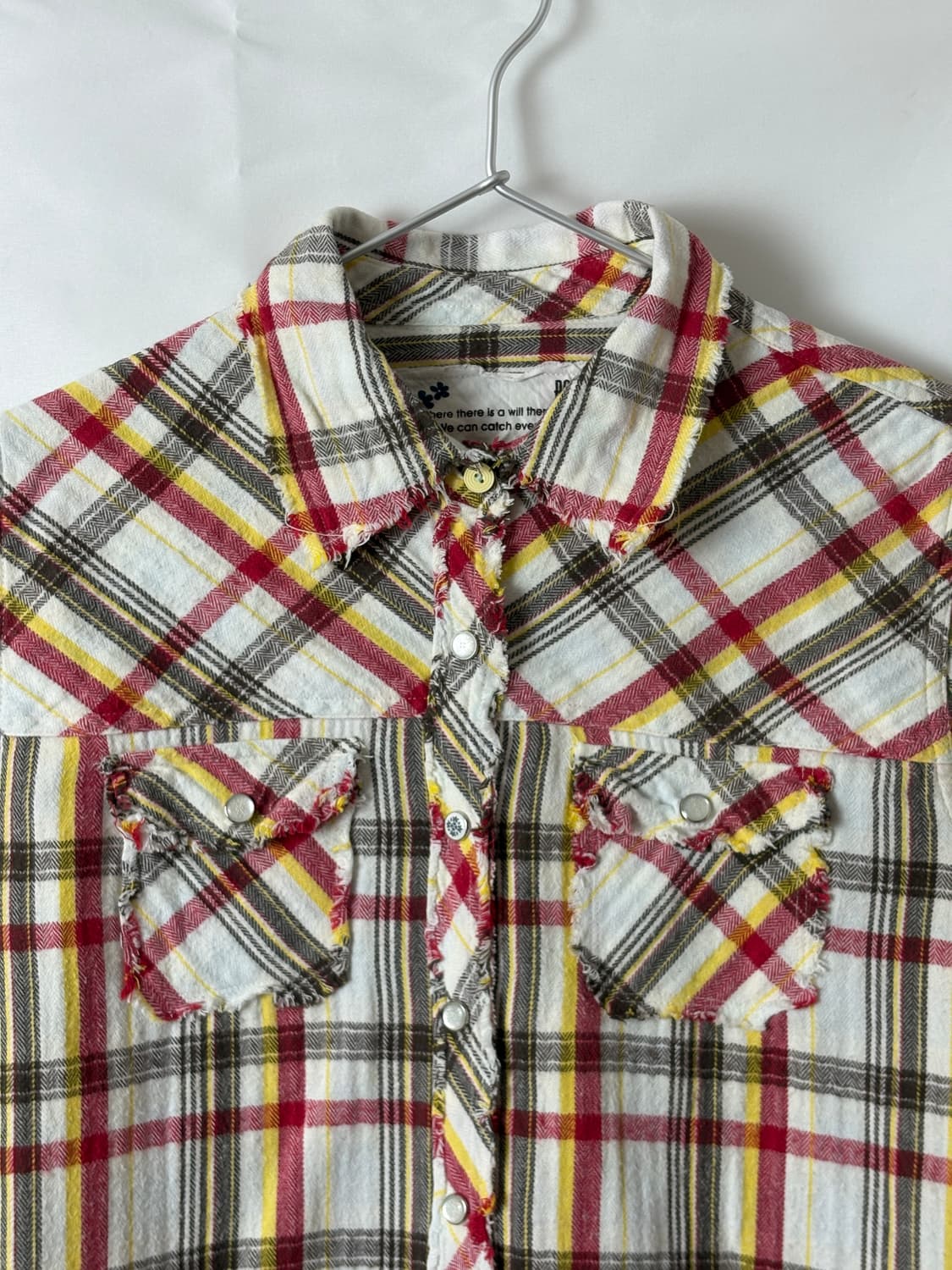 선라이즈 체크 데미지 셔츠 상품이미지6