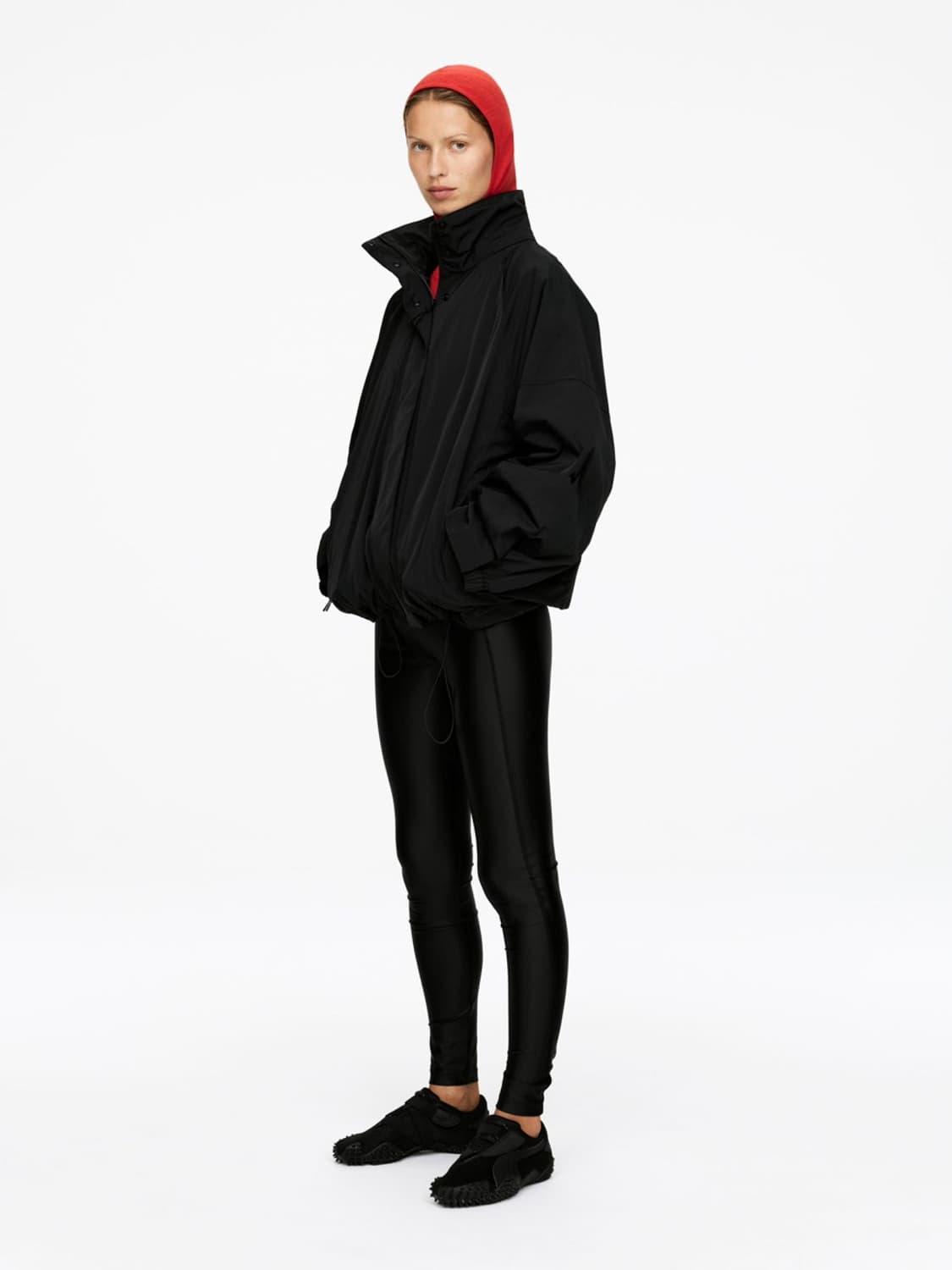 [L] 아르켓 arket 25fw 라인 윈드 브레이커 블랙 상품이미지1