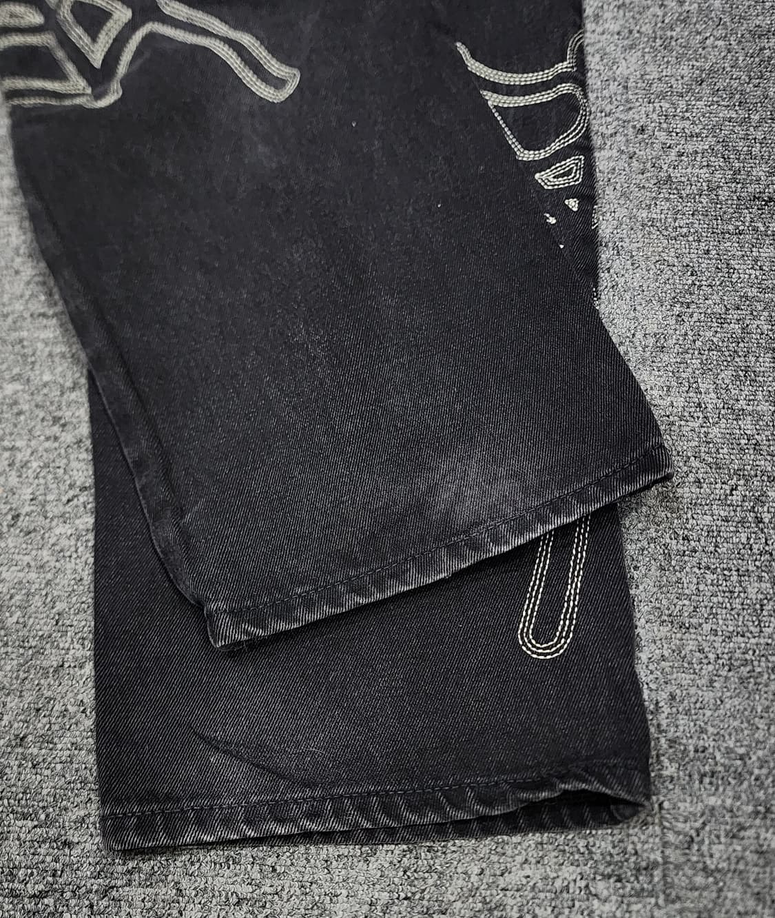디스이즈네버댓 아카이브 웹 거미줄 자수 데님팬츠 바지 M 상품이미지6