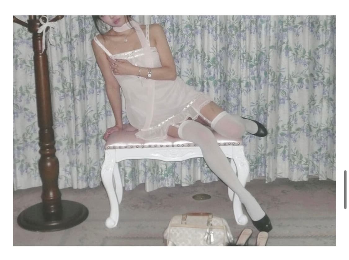 엔젤넘버555 페탈 레이스 드레스 히메갸루 상품이미지3