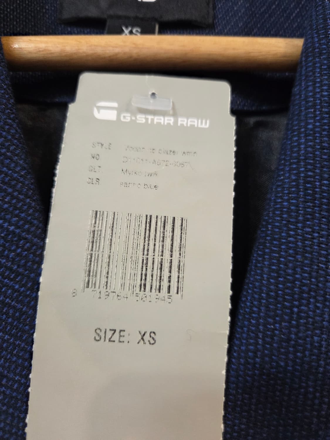 G-Star RAW 네이비 더블 브레스트 블레이저 XS 상품이미지5