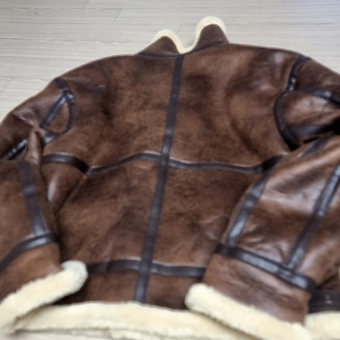 무스탕 B-3 자켓 브라운 양털 가죽 점퍼(105) 상품이미지6