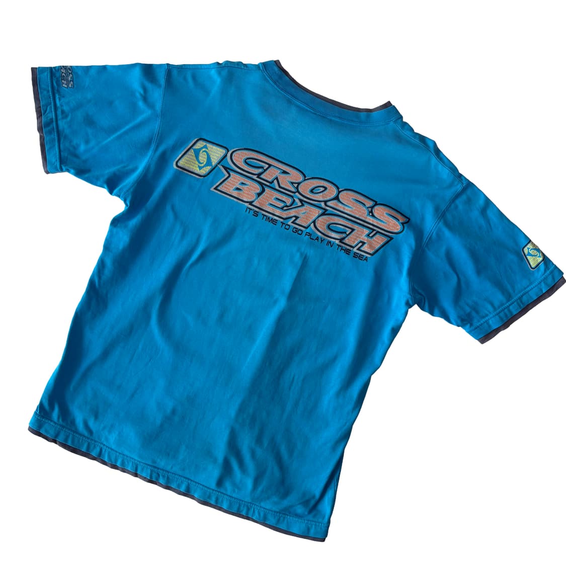 크로스 비치 레이어드 디테일 그래픽 티셔츠 상품이미지5