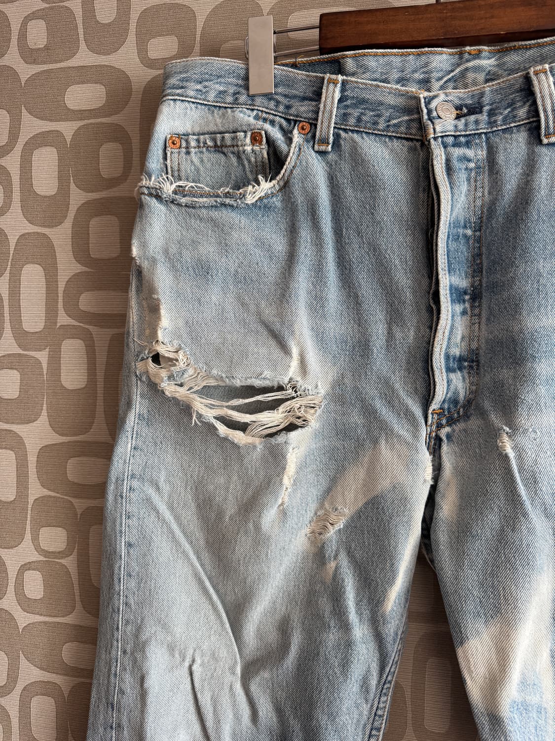 Levi's 리바이스 USA 빈티지 501 커스텀 데님 청바지 38 상품이미지2