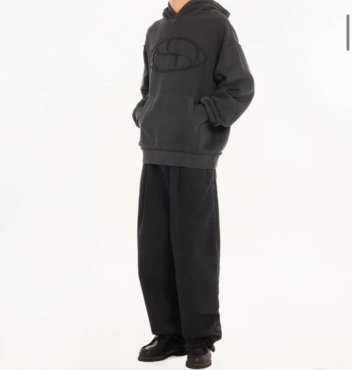 로어즈 피그먼트 다잉 후드티 L 상품이미지6