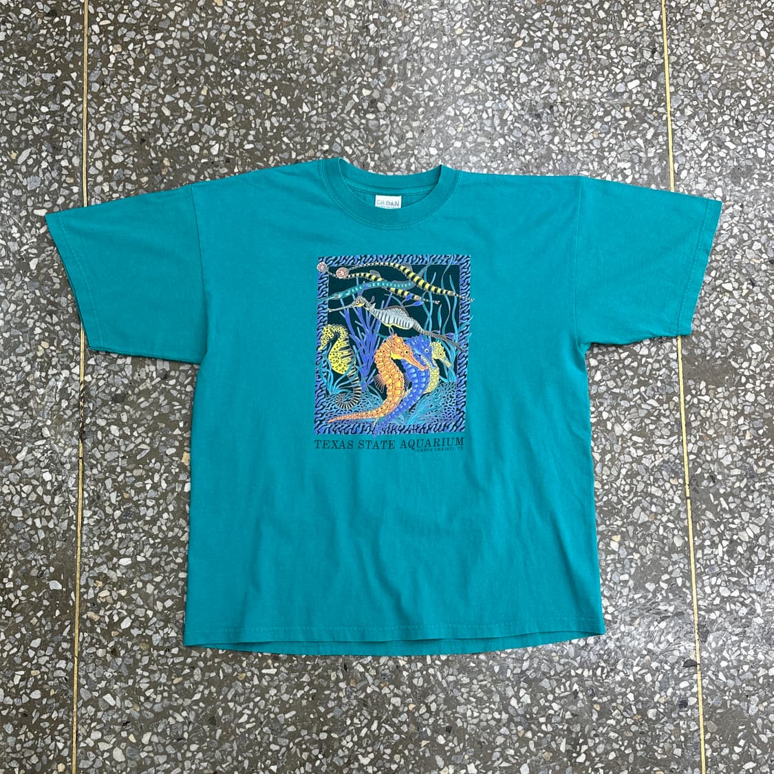 Early 00s 해마 티셔츠 XL 상품이미지1