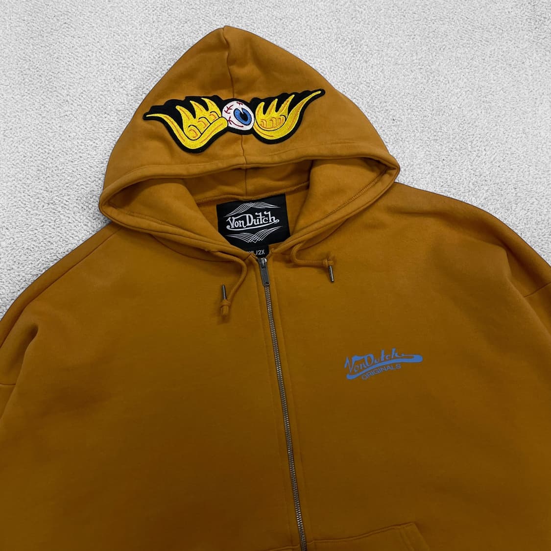 본 더치 Von dutch 풀 오버 후드집업 머스터드 상품이미지2