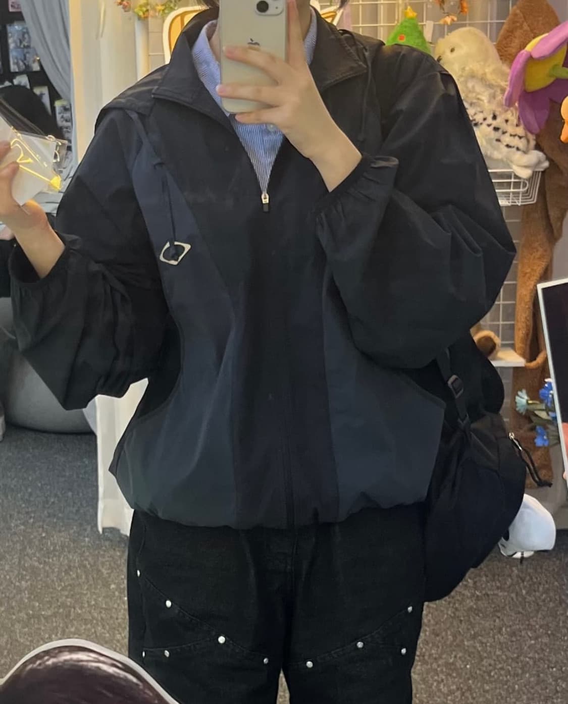 미스치프 컬러블록 윈드브레이커 SS 상품이미지4