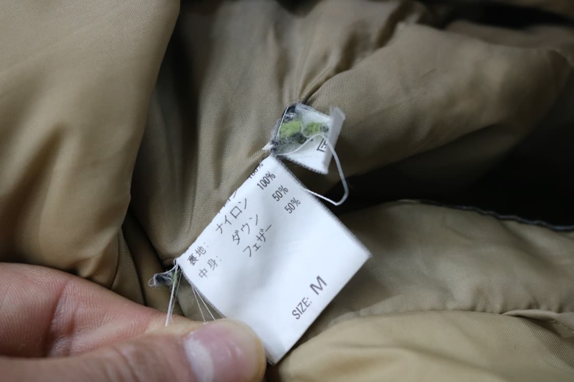 FOREST 빈티지 샌드 베이지 다운 푸퍼 자켓 M 상품이미지10