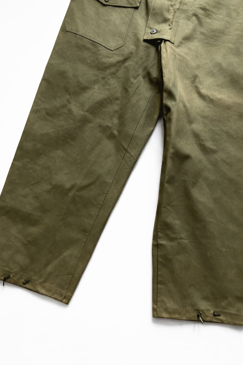 40s US NAVY Wet Weather 오버롤 S 데드스탁 상품이미지2