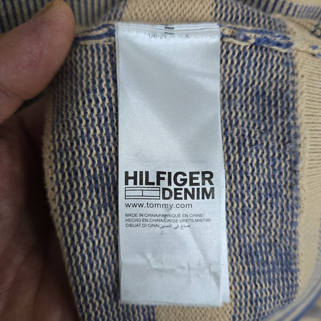 타미힐피거 데님(Hilfiger Denim) 스트라이프 니트 L 상품이미지6