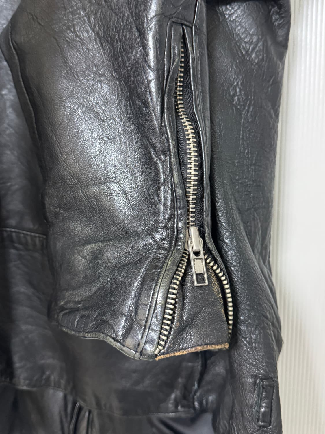 램스킨 빈티지 레더자켓 상품이미지4