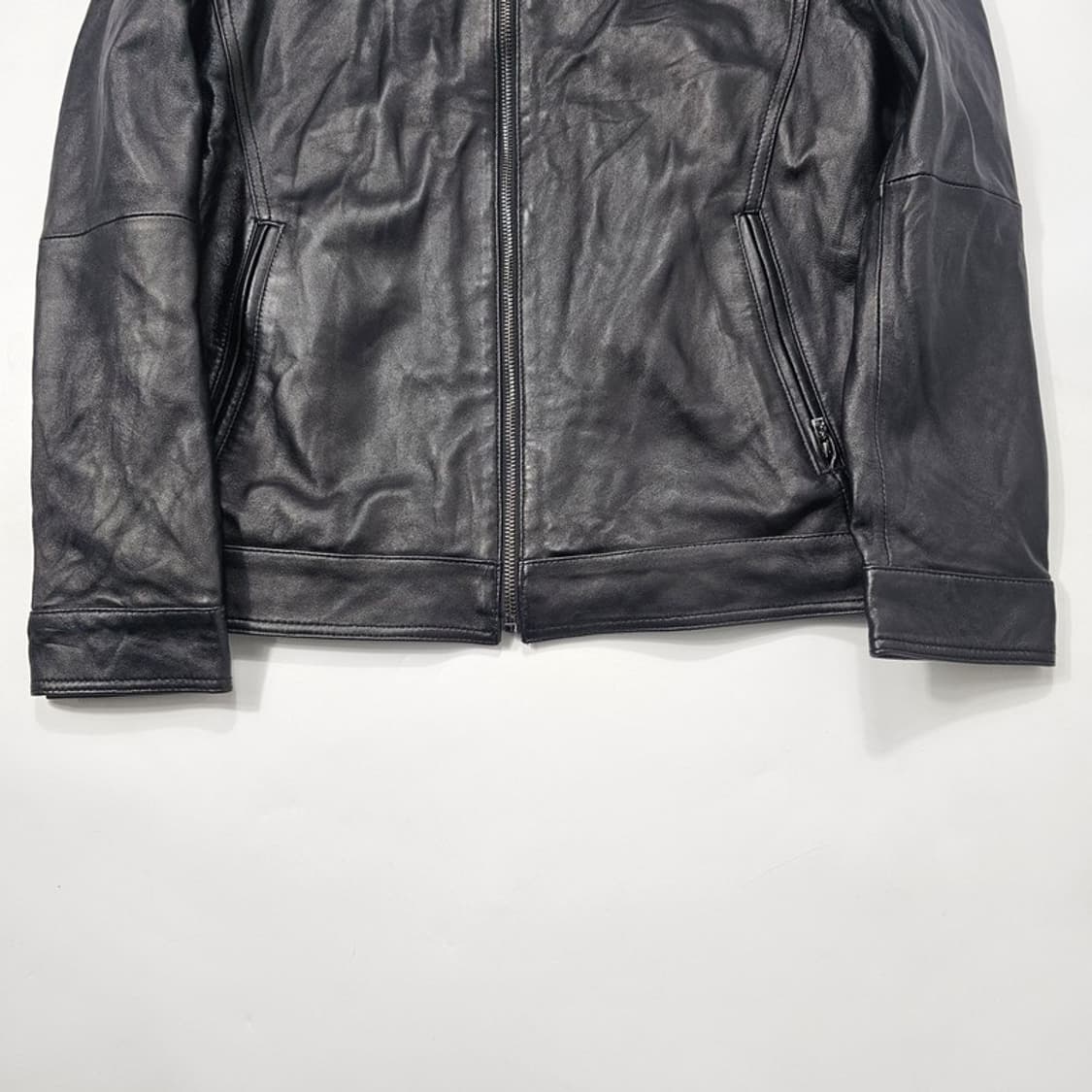 POLICE 양가죽 집업 자켓 M 상품이미지4