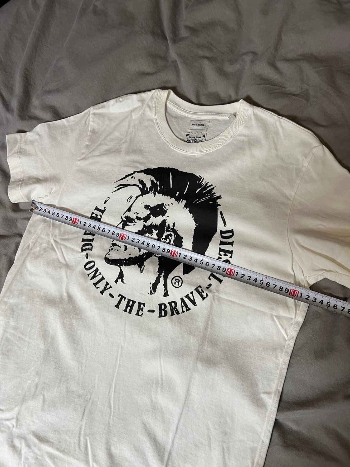 디젤 화이트 반팔티 L 새제품 상품이미지7