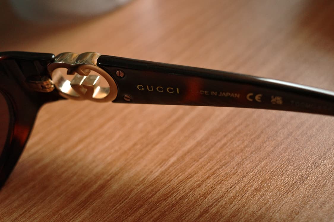 GUCCI 로고 템플 하바나 선글라스 상품이미지9