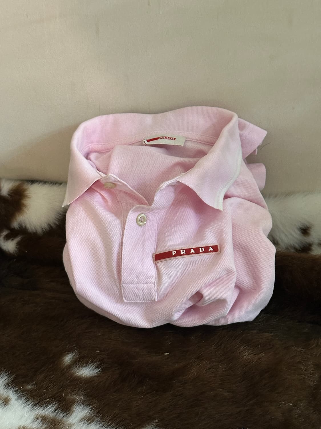 프라다 루나로사 핑크 pk셔츠 상품이미지1