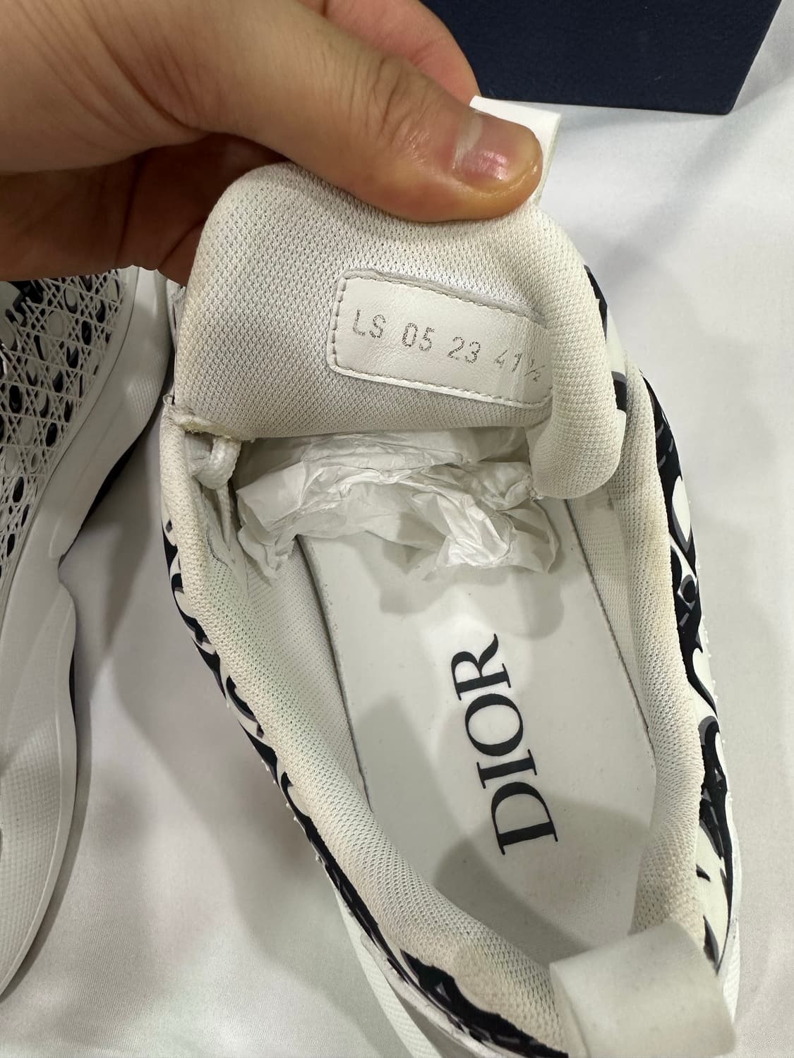 [42] DIOR 디올 오블리크 b24 스니커즈 화이트 상품이미지8