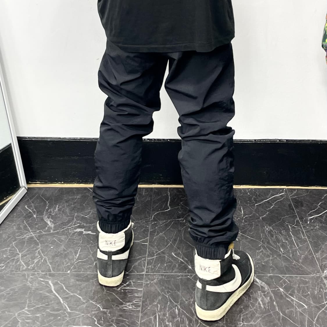 나이키 해리티지 스우시 블랙 조거 트랙팬츠 상품이미지3
