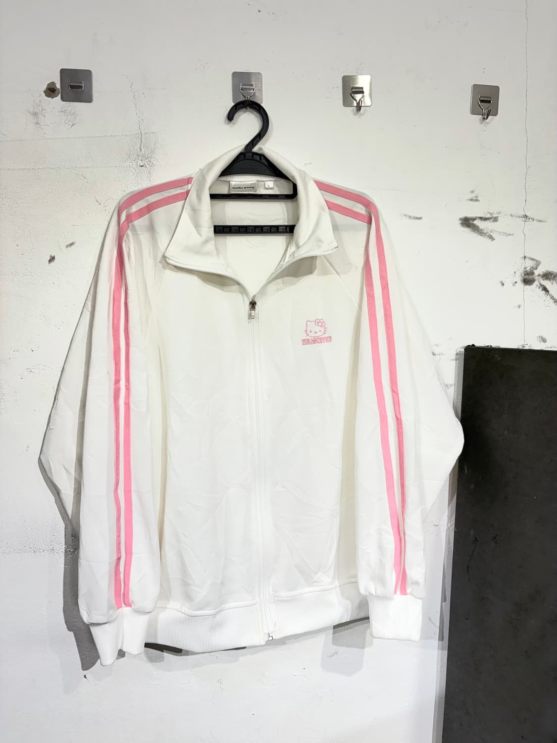 JPN 일본 빈티지 헬로키티 화이트 핑크 오버핏 져지 L 상품이미지8